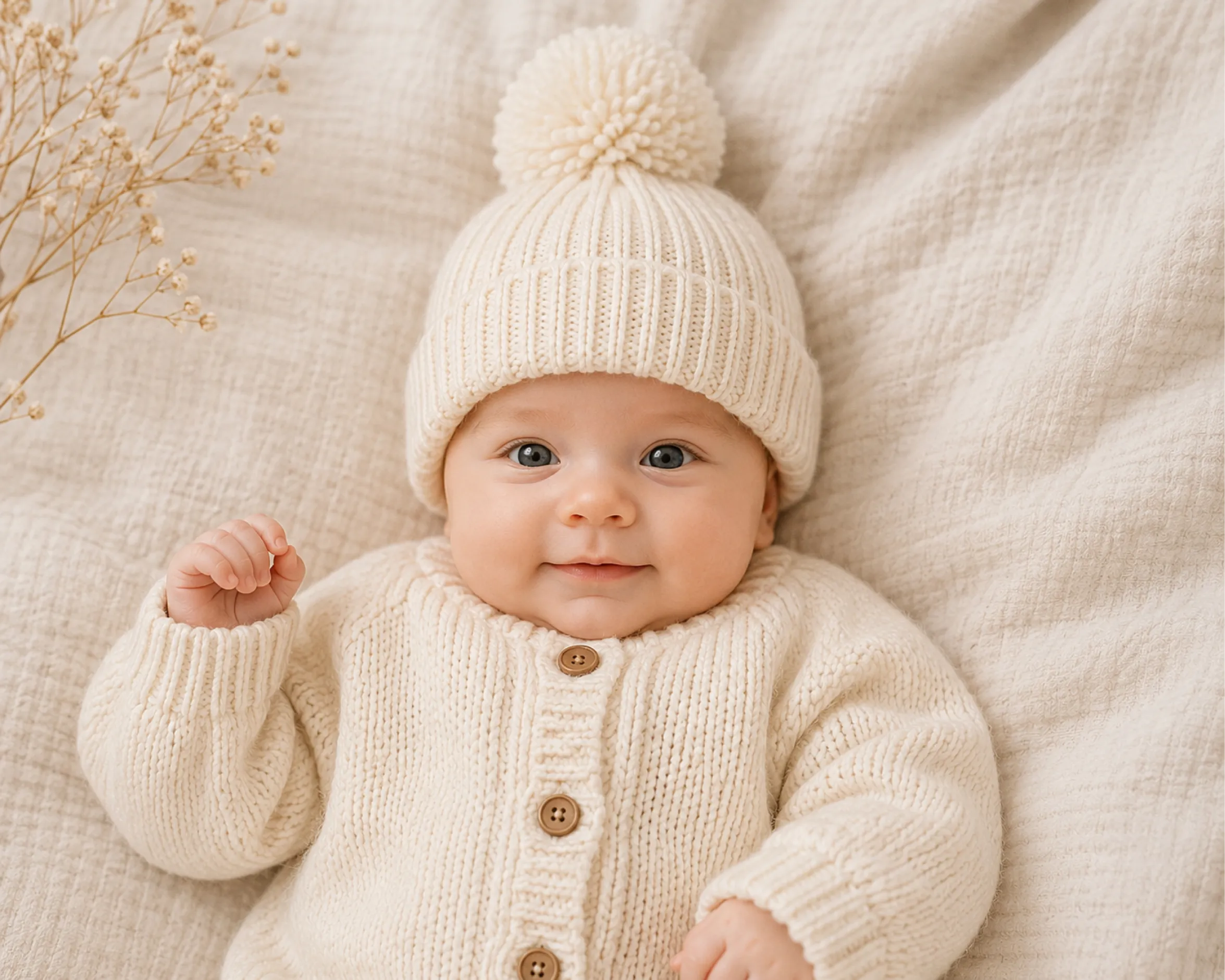 Pom Pom Knit Beanie