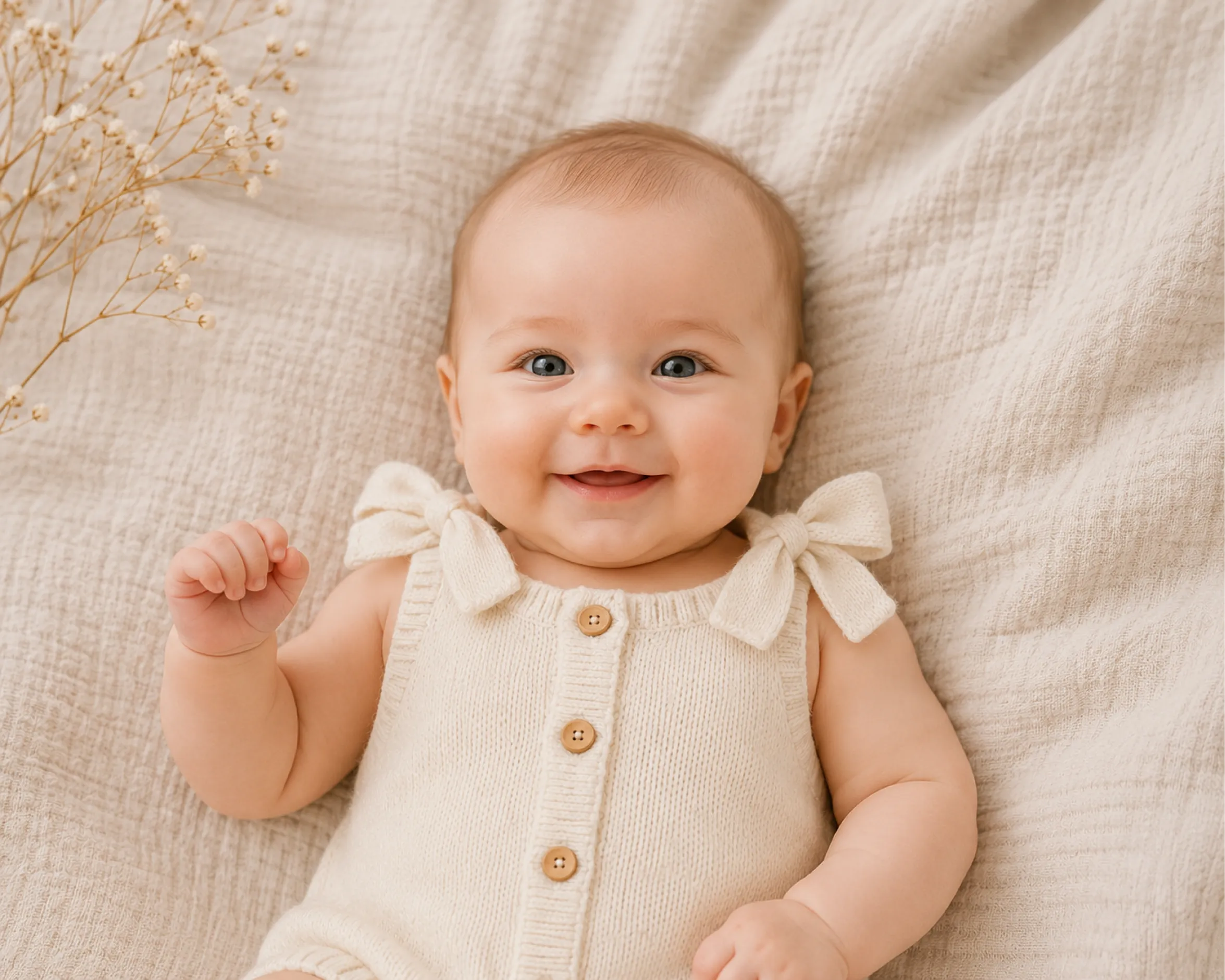 Bow Knit Romper