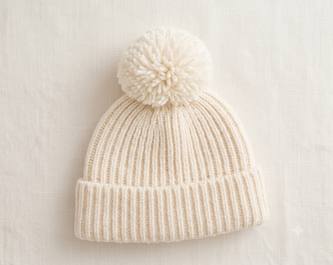 Pom Pom Knit Beanie