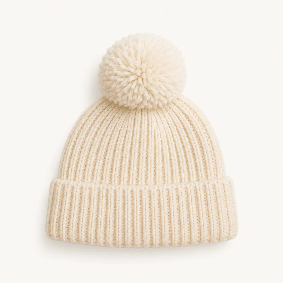 Pom Pom Knit Beanie