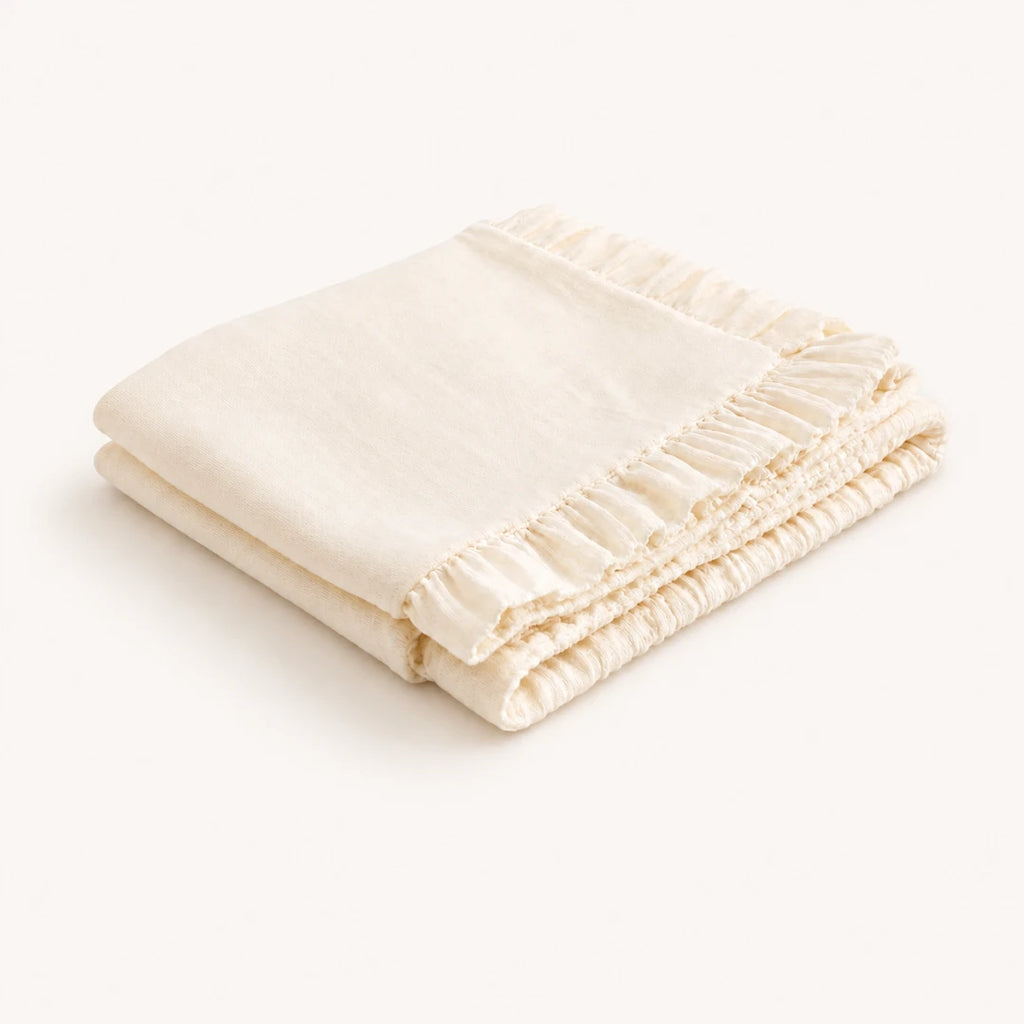 Ruffle Knit Baby Blanket