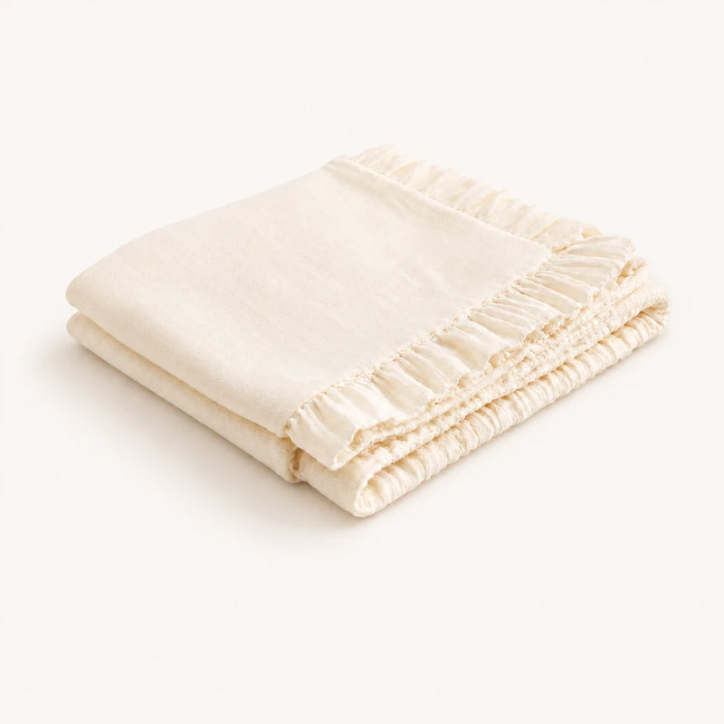 Ruffle Knit Baby Blanket